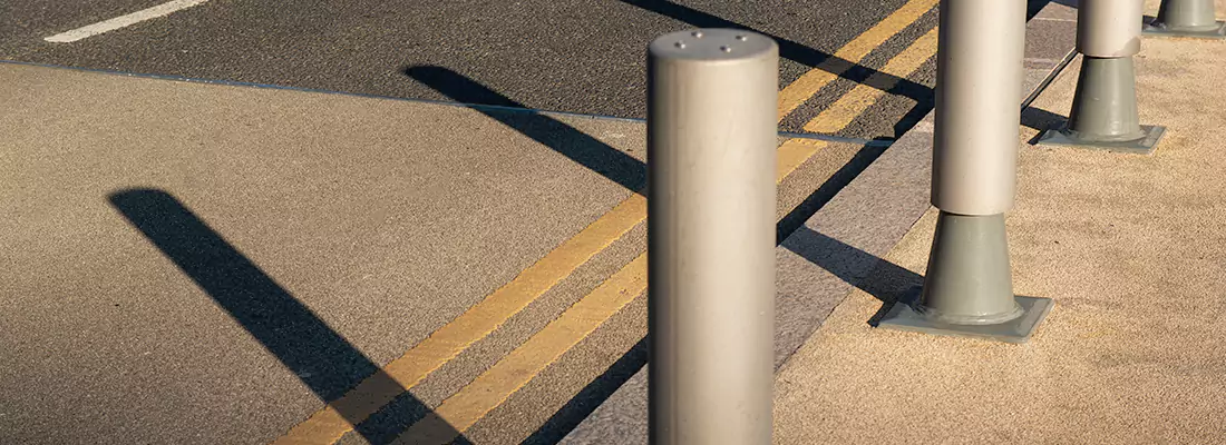 Custom Retractable Barrier Column Installations in Hollywood, FL